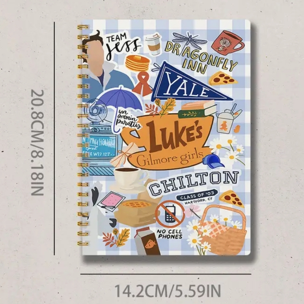 Gilmore Girls Theme Stationary Gift Bundle (Notebook, Tree Ornament, Keychain)🎁 - Picture 4 of 16